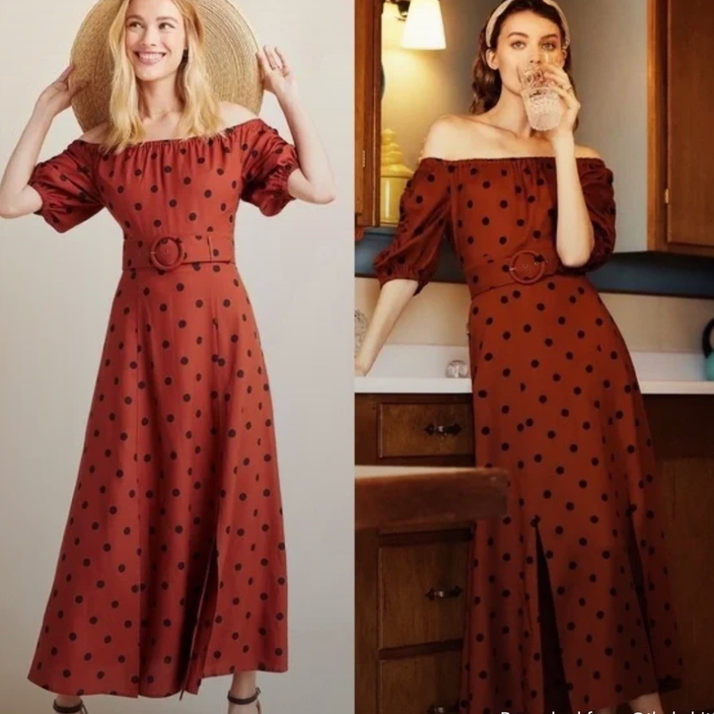 Anthropologie Polka Dot Dress